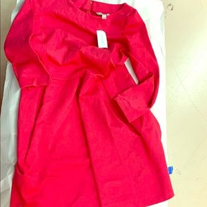 Banana Republic Long Sleeve Red Dress